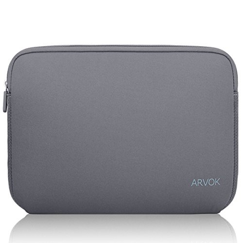 Arvok 13,3 Pulgadas Funda Protectora para Portátiles/Impermeable Ordenador Portátil Caso/Neopreno del Portátil Bolsa para Acer/ASUS/DELL/Fujitsu/Lenovo/HP/Samsung/Sony (Gris)