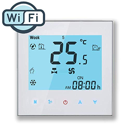 Arxus WiFi Programable Smart Termostato Pantalla LCD Controlador de Temperatura para Calderas de Calefacción/Aire Acondicionado Trabaje con Alexa Google Home IFTTT Arxus WiFi Programable Smart Termostato Pantalla LCD Controlador de Temperatura para Calderas de Calefacción/Aire Acondicionado Trabaje con Alexa Google Home IFTTT