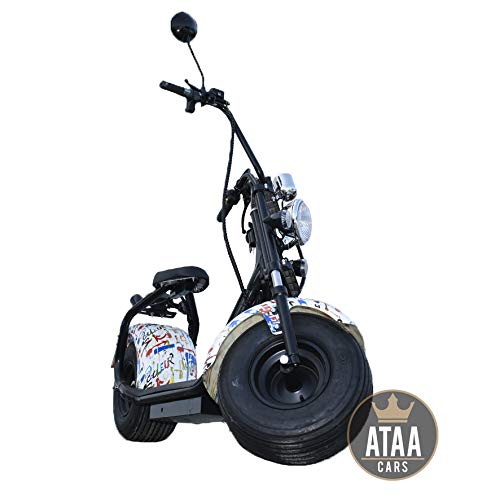 ATAA CityCoco Matriculable Picasso - Patinete Scooter eléctrico de batería 60v Motor 1000w Moto eléctrica Estilo choper Harley ATAA CityCoco Matriculable Picasso - Patinete Scooter eléctrico de batería 60v Motor 1000w Moto eléctrica Estilo choper Harley