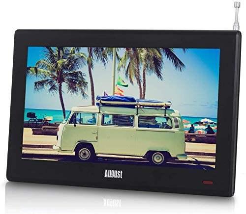 August Televisión Portátil TDT HD 10” DVB-T & DVB-T2 DA100D Pantalla LCD UHD Ready, Grabador PVR y Reproductor Multimedia Retransmisión Digital & Analógica, No pagues Internet por Ver TV August Televisión Portátil TDT HD 10” DVB-T & DVB-T2 DA100D Pantalla LCD UHD Ready, Grabador PVR y Reproductor Multimedia Retransmisión Digital & Analógica, No pagues Internet por Ver TV