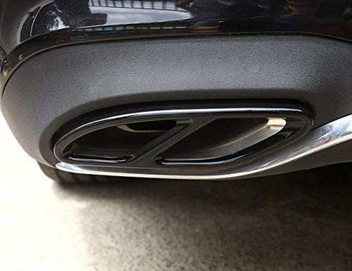 AUTO Pro para Mercedes Benz Clase A Clase C W205 Coupe B W246 E W213 GLE GLS CLA GLC 304 Acero Inoxidable Tubo Cola Garganta Escape Negro Salidas Cola Marco Trim Cover AUTO Pro para Mercedes Benz Clase A Clase C W205 Coupe B W246 E W213 GLE GLS CLA GLC 304 Acero Inoxidable Tubo Cola Garganta Escape Negro Salidas Cola Marco Trim Cover