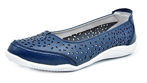 Bailarinas/Mary Jane Merceditas para Mujer, Zapatos Plano Verano para Caminar, Zapatillas de Ballet de Piel Mocasines Transpirables Cómodos Moda Loafers Zapatos de Conducción para Señoras Navy-6 Bailarinas/Mary Jane Merceditas para Mujer, Zapatos Plano Verano para Caminar, Zapatillas de Ballet de Piel Mocasines Transpirables Cómodos Moda Loafers Zapatos de Conducción para Señoras Navy-6
