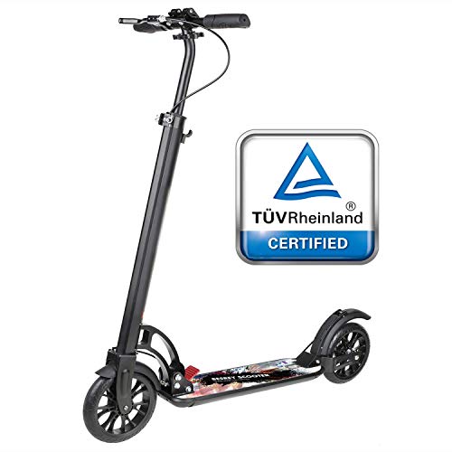 besrey Patinete Plegable, Patinetes Ajustable para Adulto Niño Scooter Ciudad Roller City con Grande Ruedas besrey Patinete Plegable, Patinetes Ajustable para Adulto Niño Scooter Ciudad Roller City con Grande Ruedas