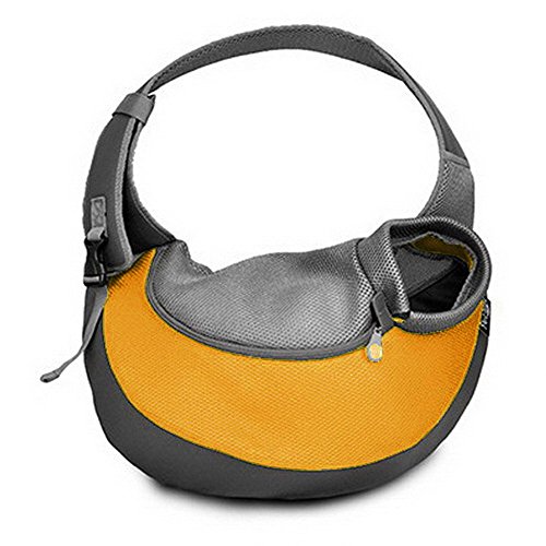 BIGWING Style-Bolso Bandolera para Llevar Perrito Gatito Mascota Portable Todo en Uno, Amarillo Grande BIGWING Style-Bolso Bandolera para Llevar Perrito Gatito Mascota Portable Todo en Uno, Amarillo Grande