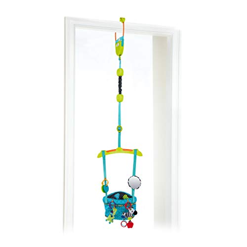 Bright Starts, Saltador de Puerta Bounce ’N Spring Deluxe™, Azul Bright Starts, Saltador de Puerta Bounce ’N Spring Deluxe™, Azul