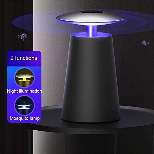 Bug Zapper Light Mosquito Killer Lamp UV Trampa para insectos Mosquito portátil Flying and Insect Lámpara de choque eléctrico Recargable Insect Killer Impermeable para acampar al aire libre Interior