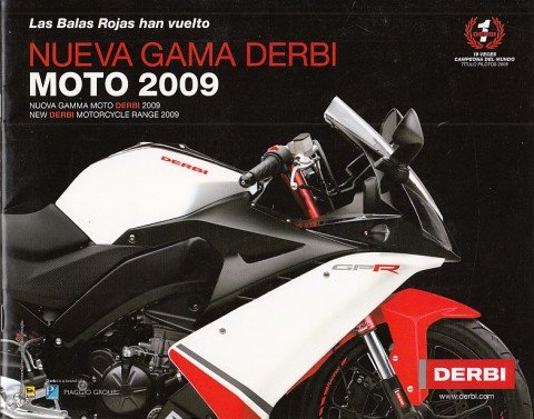 CATÁLOGO DERBI 2009 (MOTO Y SCOOTER)
