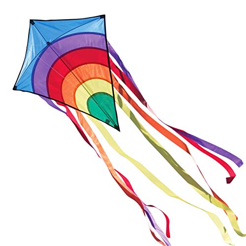 CIM Cometa - Rainbow Eddy BLUE - por niños con edad a partir de 3 años - 65x74cm - Cordón y cola de la cometa incluidos CIM Cometa - Rainbow Eddy BLUE - por niños con edad a partir de 3 años - 65x74cm - Cordón y cola de la cometa incluidos