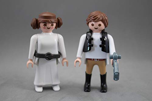 Click playmobil customizado Han Solo con Princesa Leia star wars