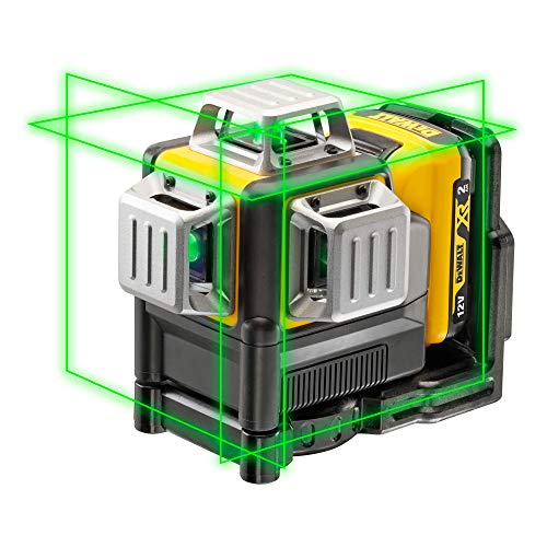 Dewalt DCE089D1G-QW Láser autonivelante de 3 lineas de 360º-Incluye batería DW 10, Negro y Amarillo Dewalt DCE089D1G-QW Láser autonivelante de 3 lineas de 360º-Incluye batería DW 10, Negro y Amarillo