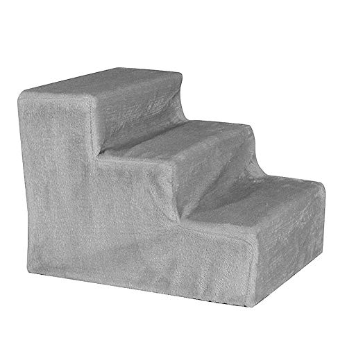 Dibea Escalera para Mascotas, Escalera para Gatos, Escalera para Perros, Color Gris Claro 1 Unidad 3700 g Dibea Escalera para Mascotas, Escalera para Gatos, Escalera para Perros, Color Gris Claro 1 Unidad 3700 g