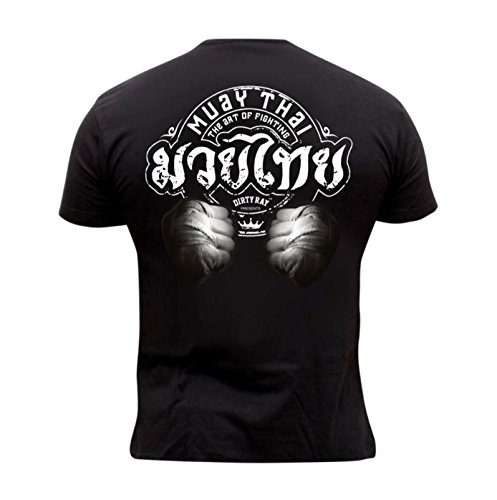 Dirty Ray Artes Marciales MMA Muay Thai The Art Of Fighting camiseta hombre T-shirt DT5 (M)
