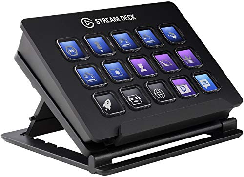 elgato Stream Deck - Controlador para contenido en directo, 15 teclas LCD personalizables, soporte ajustable, Windows 10 y macOS 10.13 o posterior, Negro elgato Stream Deck - Controlador para contenido en directo, 15 teclas LCD personalizables, soporte ajustable, Windows 10 y macOS 10.13 o posterior, Negro