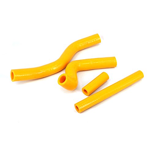Fast Pro Kit de mangueras de silicona para radiador Suzuki RM125 RM 125 01 – 08 Dirt Bike, color amarillo Fast Pro Kit de mangueras de silicona para radiador Suzuki RM125 RM 125 01 – 08 Dirt Bike, color amarillo