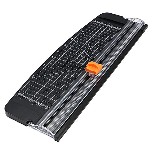 flintronic Cortadora de Papel A4, Guillotina de Papel con Automático de Seguridad Salvaguardar, Corte de Rejilla y Ángulo, para Cupón Craft Etiqueta de Papel o Foto(Negro, 38cm) flintronic Cortadora de Papel A4, Guillotina de Papel con Automático de Seguridad Salvaguardar, Corte de Rejilla y Ángulo, para Cupón Craft Etiqueta de Papel o Foto(Negro, 38cm)