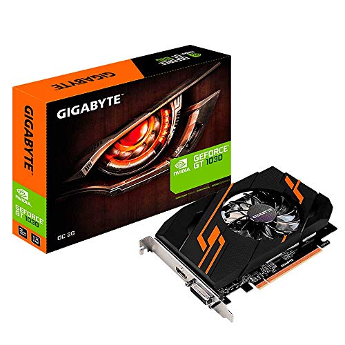 Gigabyte GV-N1030OC-2GI GeForce GT 1030 2GB GDDR5 - Tarjeta gráfica (NVIDIA, GeForce GT 1030, 4096 x 2160 Pixeles, 1265 MHz, 1518 MHz, 4096 x 2160 Pixeles) Gigabyte GV-N1030OC-2GI GeForce GT 1030 2GB GDDR5 - Tarjeta gráfica (NVIDIA, GeForce GT 1030, 4096 x 2160 Pixeles, 1265 MHz, 1518 MHz, 4096 x 2160 Pixeles)