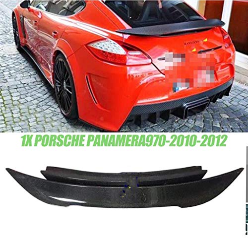 governingsoldiers Coche AleróN,Fibra De Carbono,El Techo del Maletero Spoiler,Adecuado para Porsche Panamera 970-2010-2012,1XPanamera970-2010-2012