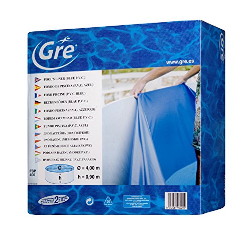 Gre FSP350 - Liner para Piscinas Redondas, Diámetro de 350 cm, Altura de 90 cm, Color Azul