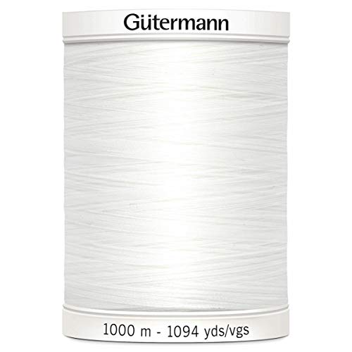 Gutermann – Cenefa, poliéster, Blanco, 1000 m Gutermann – Cenefa, poliéster, Blanco, 1000 m