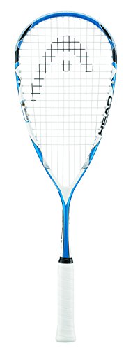 Head Microgel 125 - Raqueta de Squash (tamaño 100), Color Azul y Blanco