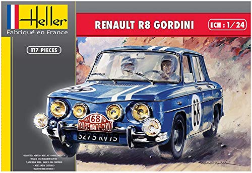 Heller 80700 - Maqueta de Renault R8 Gordini, Color Gris Heller 80700 - Maqueta de Renault R8 Gordini, Color Gris