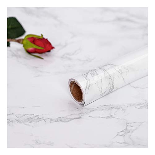 Hode Papel Adhesivo para Muebles Marmol Papel Mármol Vinilo Decoracion Papel Pintado Cocina Autoadhesivo Gris Blanco 45X200cm Hode Papel Adhesivo para Muebles Marmol Papel Mármol Vinilo Decoracion Papel Pintado Cocina Autoadhesivo Gris Blanco 45X200cm