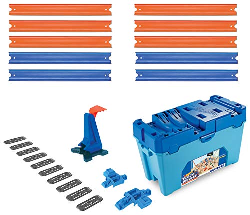 Hot Wheels- Track Builder, Caja Multiloopings, accesorios para pistas, Acrobacias, Multicolor (Mattel FLK90)