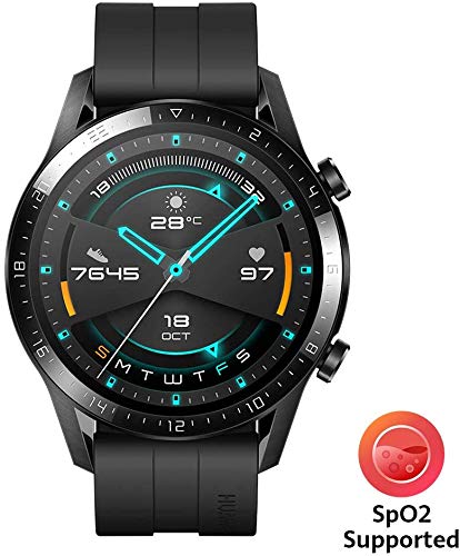 Huawei Watch GT2 Sport - Smartwatch con Caja de 46 Mm (Hasta 2 Semanas de Batería, Pantalla Táctil Amoled de 1.39", GPS, 15 Modos Deportivos, Llamadas Bluetooth), Negro Mate