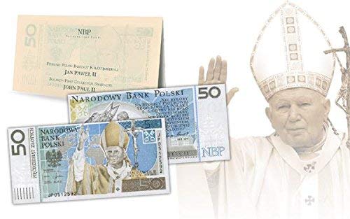 IMPACTO COLECCIONABLES Billete de Polonia - 50 Zloty del 2006, el único Dedicado a Juan Pablo II