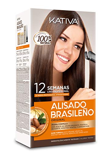 Kativa Keratina y Argán P9000175 Kit de Alisado Brasileño, 150 ml