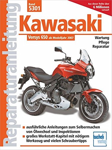 Kawasaki Versys 650 ccm: mit und ohne ABS ab Modelljahr 2007