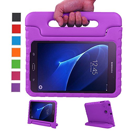 LEADSTAR Kinds Funda para Samsung Galaxy Tab A 7.0 caso niños EVA destinado a prueba de golpes cubierta estuche protector caso para Samsung Tab A SM-T280 T285 7.0 Pulgadas - Morado