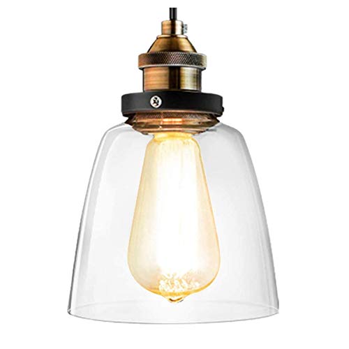 Lightess Lámpara Colgante de Techo Vendimia LED Industrial de Iluminaciones Retro Aplique Antiguo 