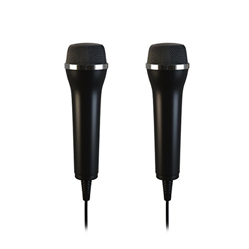 Lioncast 2x Micrófonos USB universal para ordenador y Karaoke; Compatible con juegos de Wii, PS3, PS4, Xbox One y PC como Guitar Hero, Rock Star, etc .; Cable de 2,5 m - Negro Lioncast 2x Micrófonos USB universal para ordenador y Karaoke; Compatible con juegos de Wii, PS3, PS4, Xbox One y PC como Guitar Hero, Rock Star, etc .; Cable de 2,5 m - Negro