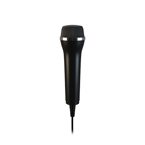 Lioncast Micrófono USB Universal para Ordenador y Karaoke; Compatible con Juegos de Wii, PS3, PS4, Xbox One y PC como Guitar Hero, Rock Star, etc ; Cable de 2,5 m - Negro