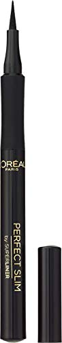 L'Oréal Paris Super Liner Perfect Slim Eyeliner Líquido, Trazo Extrafino, Color Negro, 6 g