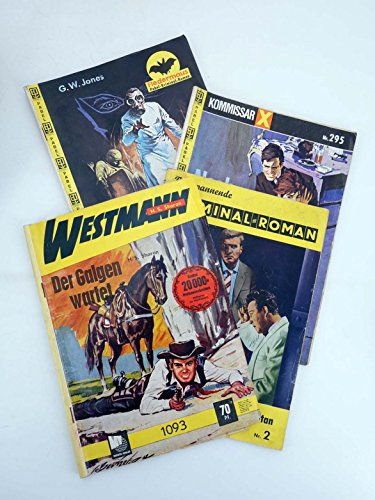 Lote De 4 Novelas Pulp Alemanas De Terror, Policiacas Y Oeste , Años 70-80