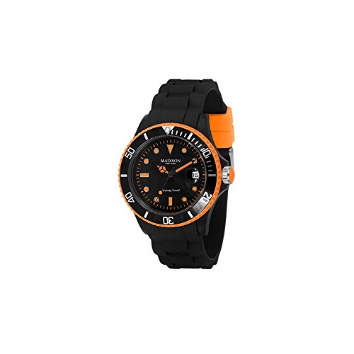 Madison Reloj Análogo clásico para Hombre de Cuarzo con Correa en Caucho U4485-42 Madison Reloj Análogo clásico para Hombre de Cuarzo con Correa en Caucho U4485-42