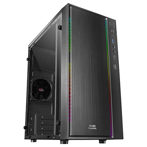 Mars Gaming MCM, Caja PC Micro ATX, Compacta, 16 Modos ARGB, Ventilador 8 cm Mars Gaming MCM, Caja PC Micro ATX, Compacta, 16 Modos ARGB, Ventilador 8 cm