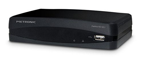 Metronic 441615 Zapbox HD-SO.1.1 - Receptor TDT-T2 HD, toma USB, HDMI, Scart, SPDIF, mando a distancia, Negro