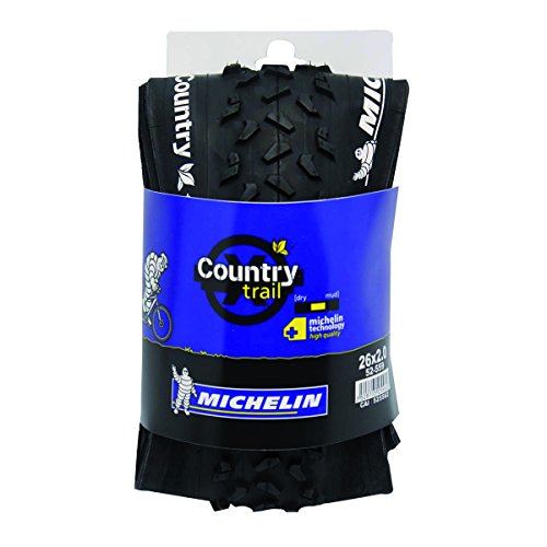 Michelin Country Trail Cubierta, Unisex, Negro, 26 x 2 cm