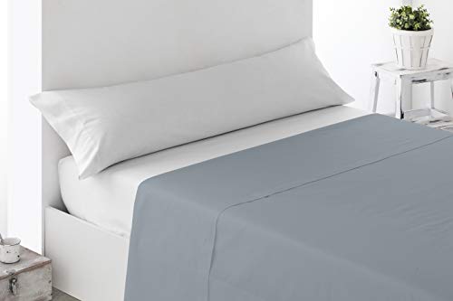Miracle Home Sábana Encimera Ajustable, Suave y Cómoda, Algodón 50% Poliéster, Gris, 90 cm Miracle Home Sábana Encimera Ajustable, Suave y Cómoda, Algodón 50% Poliéster, Gris, 90 cm