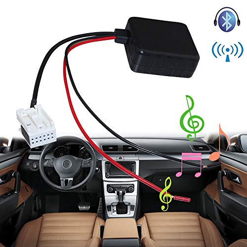 Módulo Bluetooth para coche, MASO E60 Radio estéreo Aux Cable adaptador Mini Kit Receptor de coche Adaptador Filtro de Piezas Radio con Filtro Entrada de Inalámbrico