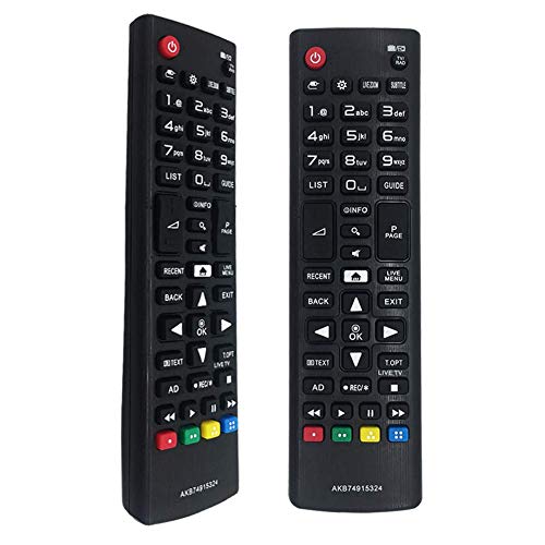 MOONN Nuevo Reemplazo LG Control Remoto para TV, LG TV Remote AKB74915324 Ajuste para LG LCD LED TV y Smart TV 32LH604V 40UH630V 43UH610V 49UH668V 55UH605V 50UH635V 65UH625V