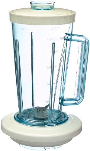Moulinex A32804 Vaso de batidora, 1.25 litros, Plástico, Blanco/Transparente