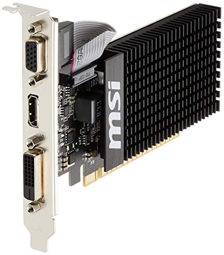 MSI GT 710 1GD3H LP NVIDIA GeForce GT 710 1GB - Tarjeta gráfica (Pasivo, LP/ATX, NVIDIA, GeForce GT 710, GDDR3, PCI Express x16 2.0) MSI GT 710 1GD3H LP NVIDIA GeForce GT 710 1GB - Tarjeta gráfica (Pasivo, LP/ATX, NVIDIA, GeForce GT 710, GDDR3, PCI Express x16 2.0)