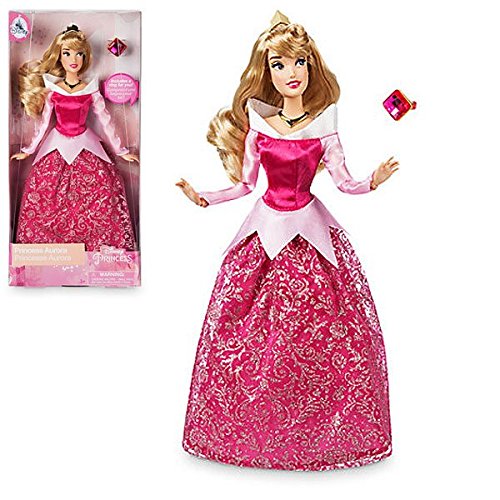Muñeca Oficial Aurora Disney de la Bella Durmiente con Anillo a Juego de tamaño Natural