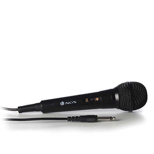NGS Singer Fire – Micrófono vocal tipo dinámico, Conector Jack 6,3 mm. Color Negro NGS Singer Fire – Micrófono vocal tipo dinámico, Conector Jack 6,3 mm. Color Negro