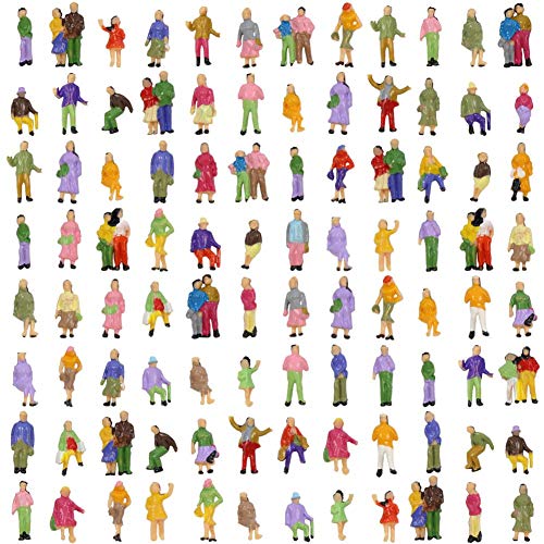 P150W 100pcs Pintar Modelo De Tren Las Personas Cifras Escala De N (1 A 150) P150W 100pcs Pintar Modelo De Tren Las Personas Cifras Escala De N (1 A 150)
