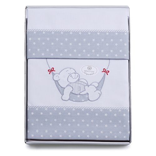 PEKITAS Juego De 3 Piezas De Sábanas Finas Para Minicuna 50X80 CM 100% Algodón HECHO EN PORTUGAL(funda almohada+sabana+bajera,osito blanco) PEKITAS Juego De 3 Piezas De Sábanas Finas Para Minicuna 50X80 CM 100% Algodón HECHO EN PORTUGAL(funda almohada+sabana+bajera,osito blanco)